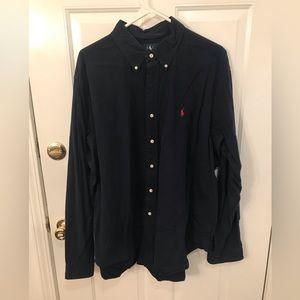 Navy polo shirt